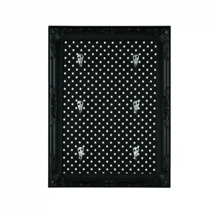 Porta Chaves Preto com 6 Ganchos