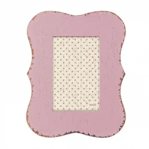 Porta Retrato Rosa em Mdf 10X15Cm 6443