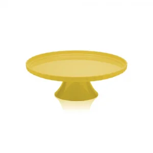 Prato Festa 25Cm c/ Pé Amarelo Pf251