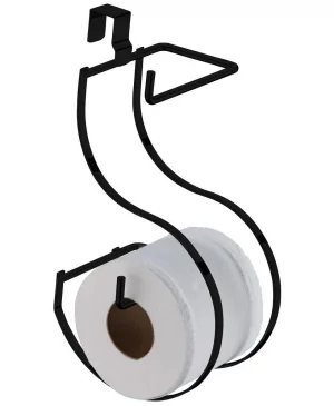 Suporte p/ Papel Higiênico Duplo-Preto Fosco 1096Pt