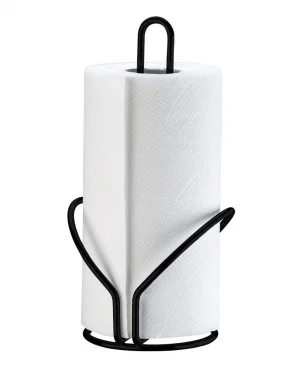 Suporte p/ Rolo Papel Toalha - Preto Fosco 1191Pt