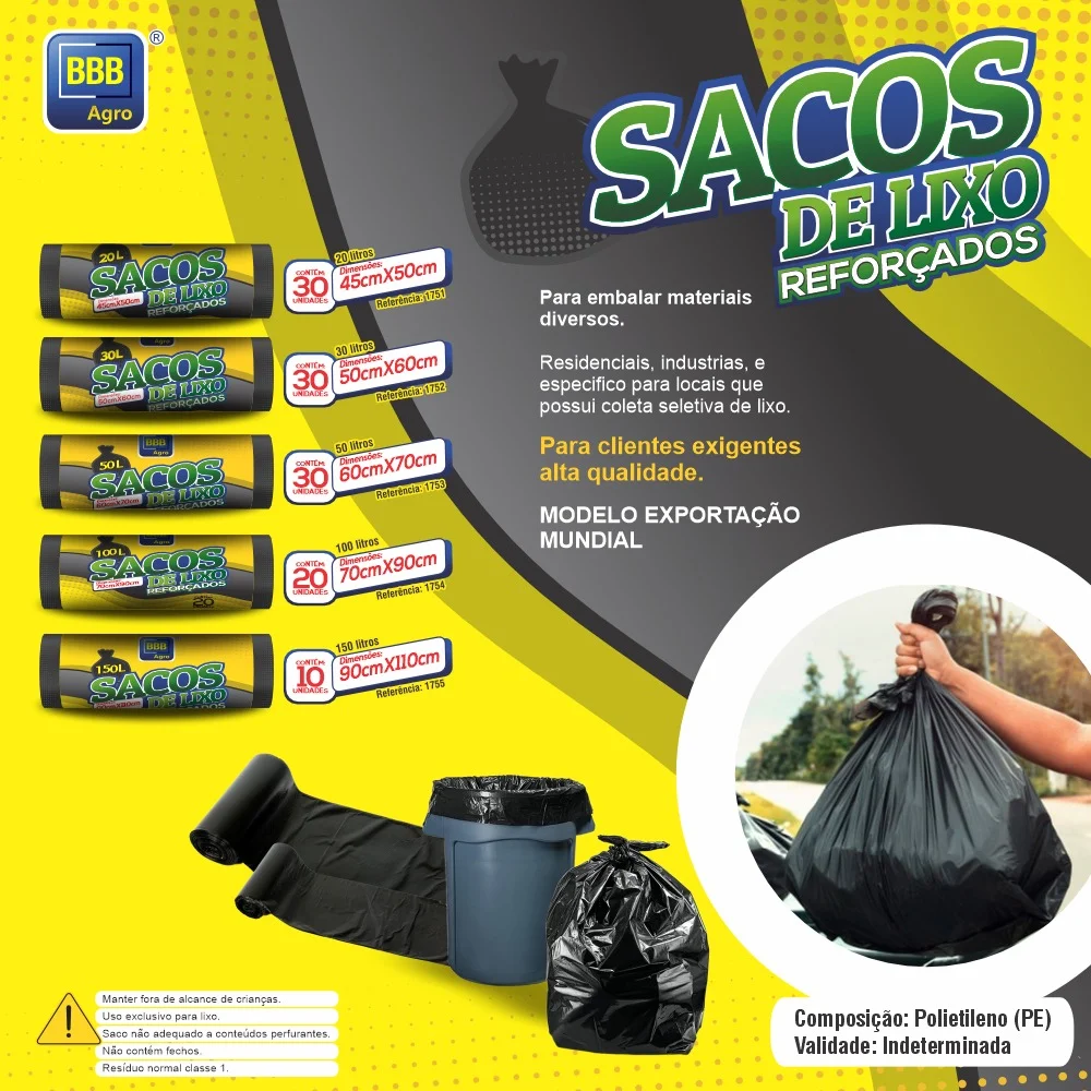 SACO DE LIXO 20L