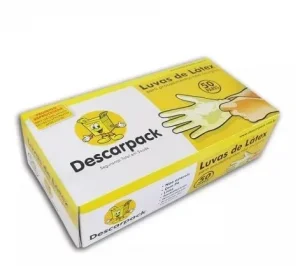 Luva de Látex com Pó para Procedimento P Descarpack