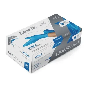 Luva Nitrilo P s/po Blue Premium Quality Unigloves
